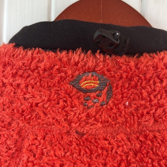 Orange women’s Mountain Hardware size S fleece jacket - Picture 4 of 6